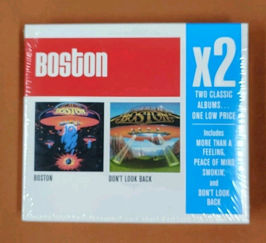 Rare Sealed New Boston X2: Boston/Don't Look Back Double CD JD
