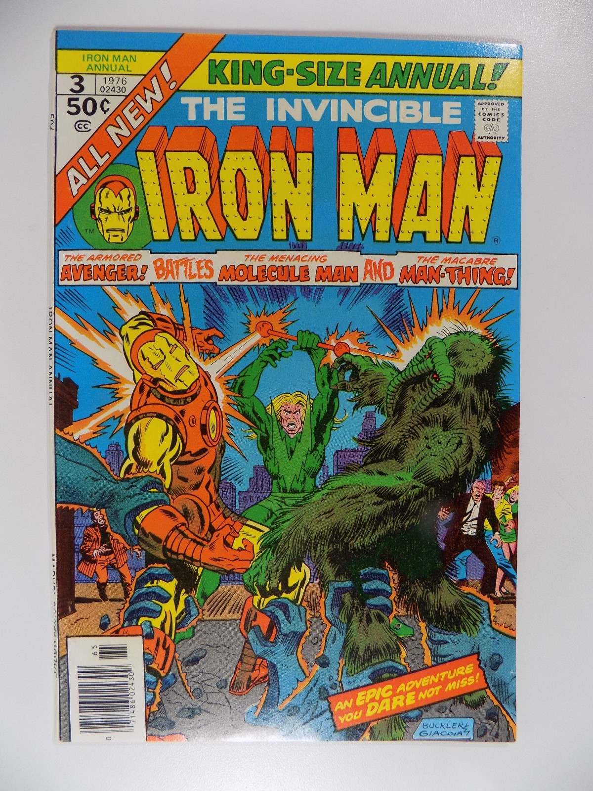 Iron Man King-Sized Annual #3 Marvel Comic 1976 Very Fine/Near Mint