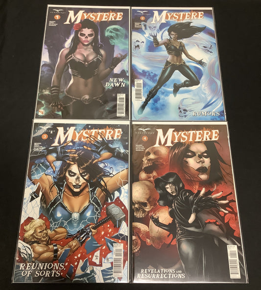 Mystere #1-4 Comic Lot, Zenoscope, Ben Meares Sergio Arino, 2019