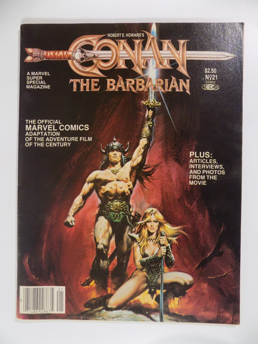 Marvel Super Special Magazine #21 Conan the Barbarian 1982 Very Fine