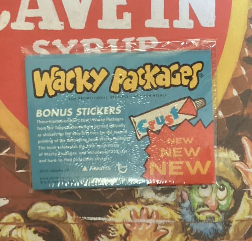 Wacky Packages by Topps, Hardcover Book, 2008 + BONUS STICKERS JD
