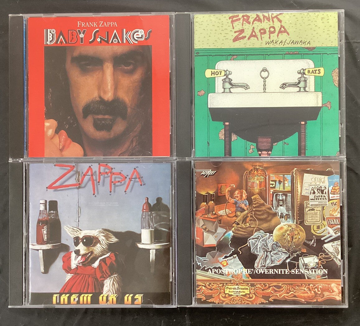 Frank Zappa 4 CD Lot FZ4 (Baby Snakes, Them Or Us, Like New) -JD