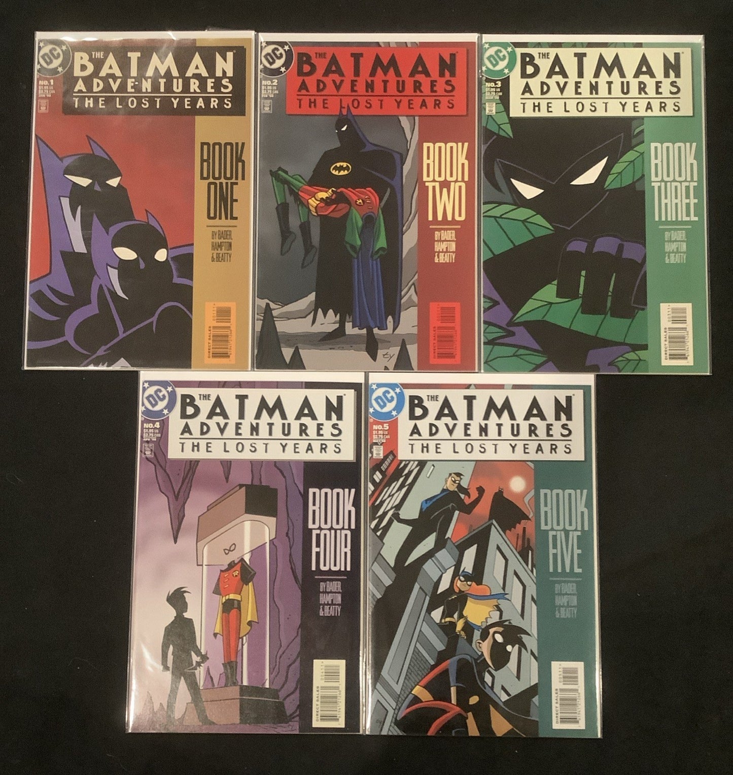The Batman Adventures: The Lost Years #1-5 Complete Comic Set, DC Comics, 1998