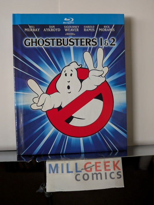 Ghostbusters 1 & 2, 2 Movie Set (Blu-Ray) Like New -JD