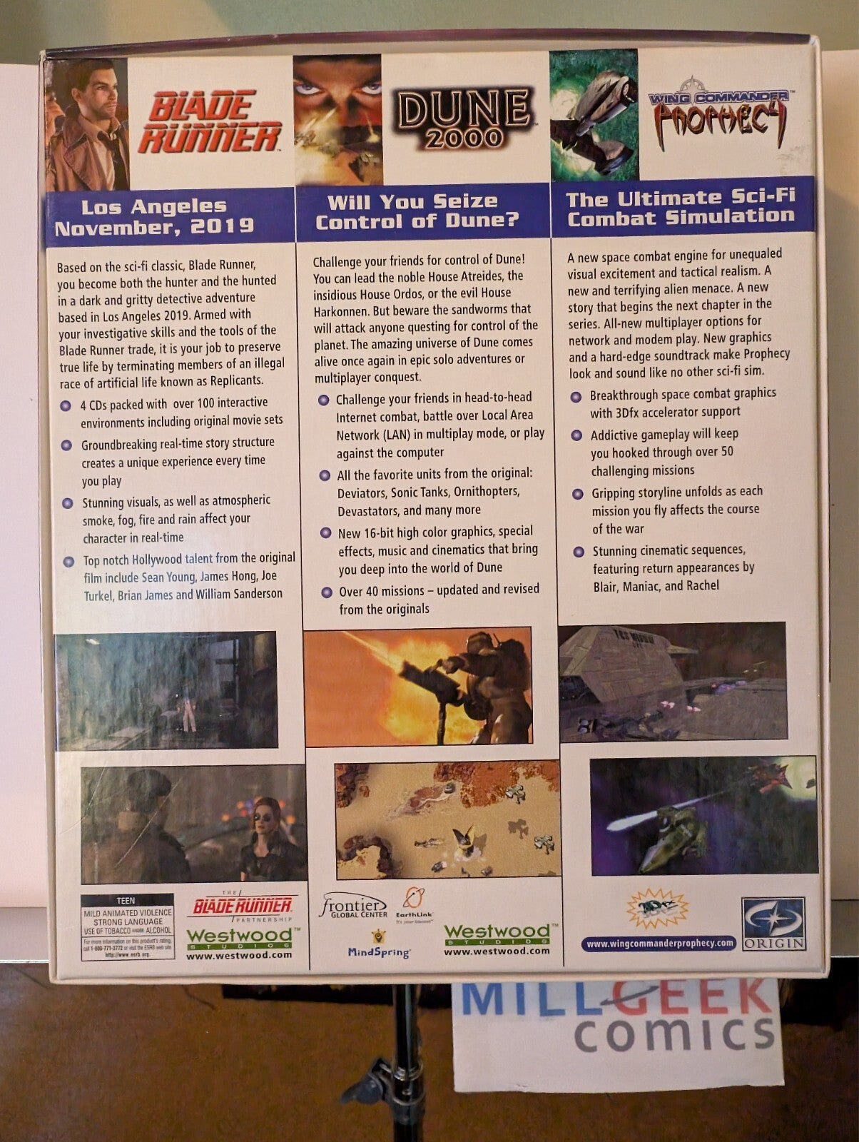 Ultimate Sci-Fi Series: Blade Runner/Dune 2000/WC Prophecy (CD-ROM) US CIB -JD