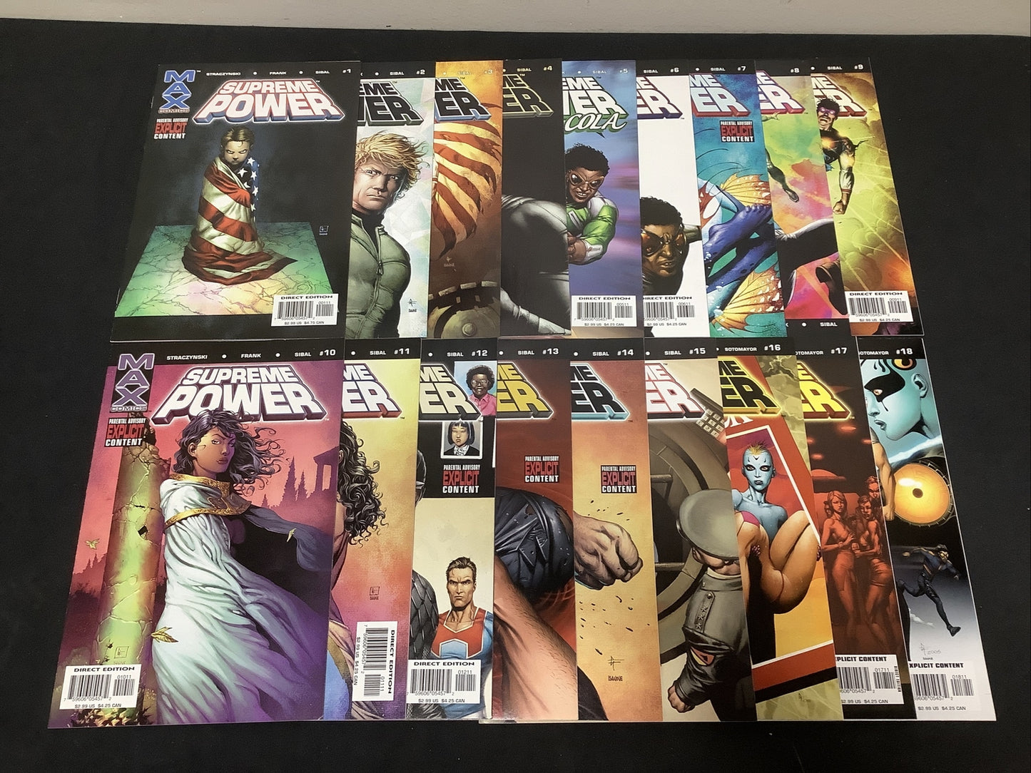 SUPREME POWER - MAX COMICS COMPLETE SET OF 18 (2003)