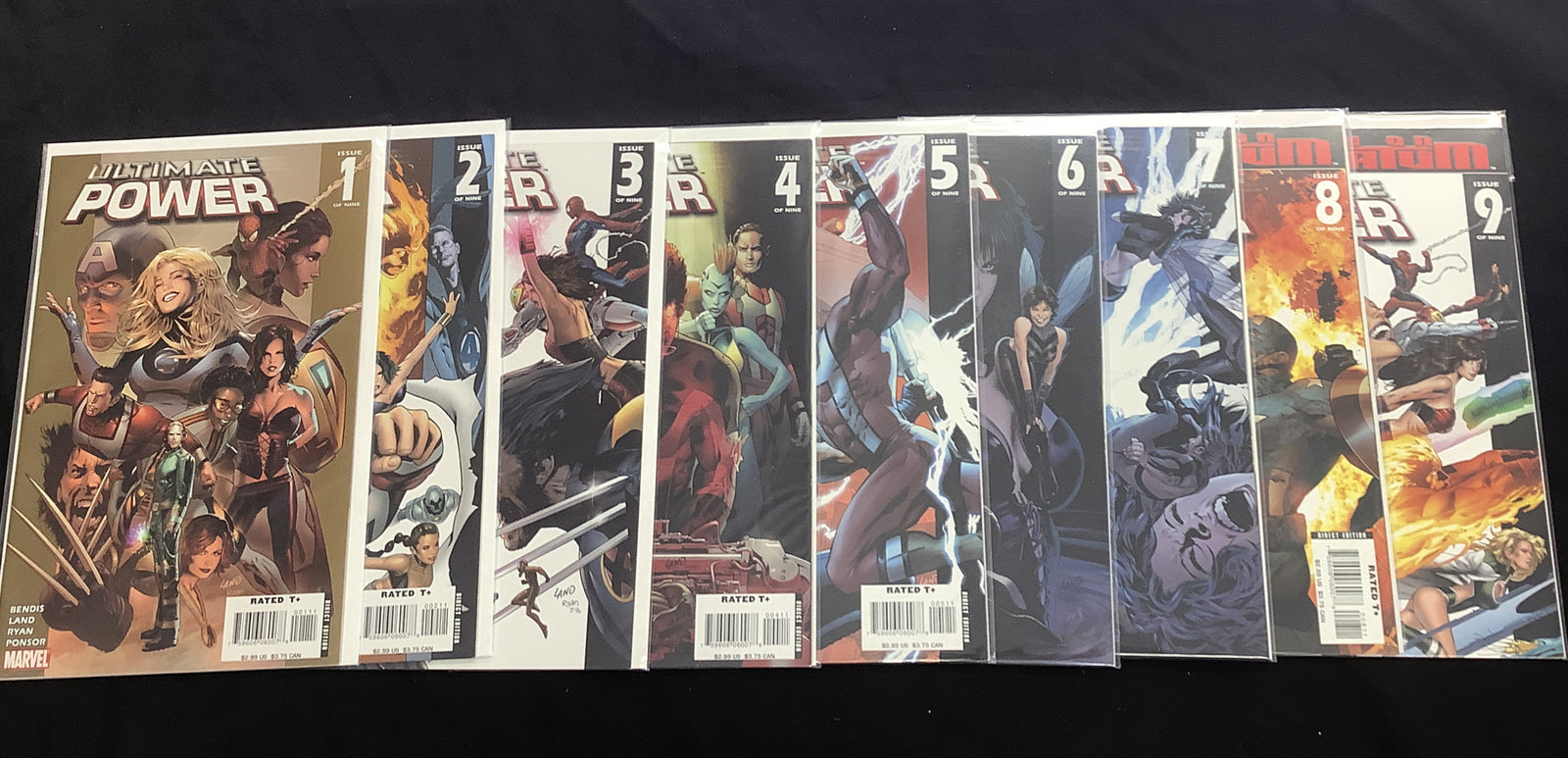 Ultimate Power #1 2 3 4 5 6 7 8 9 Marvel Mini Series Comic Book Set 1-9 Complete