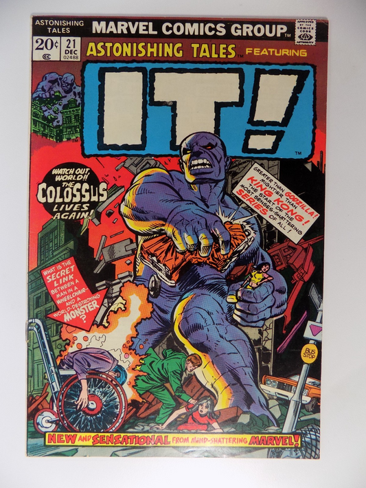 Astonishing Tales featuring It! #21 Marvel Comic Very Fine December 1973