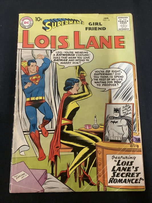 Superman's Girl Friend, Lois Lane #14 (DC Comics Jan 1960) VG+ (4.5) See Photos