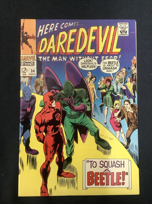 Daredevil #34 (1967) VF- (7.5) Stan Lee/Gene Colan, To Squash A Beetle