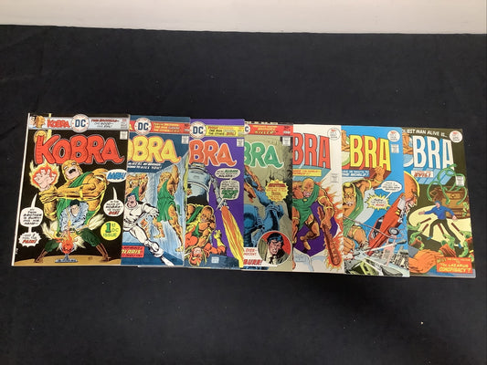 Kobra  #1-7 ~ Lot of 7 Comics ~ DC 1976-1977