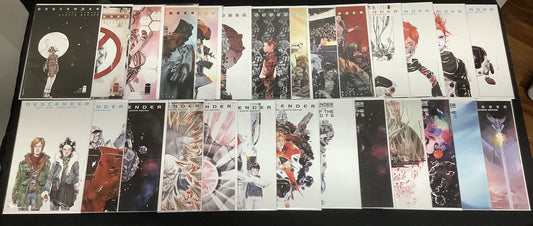 Descender #1-27 Comic Lot, Image, #1 (2nd Print Monochrome Cover), Dustin Nguyen
