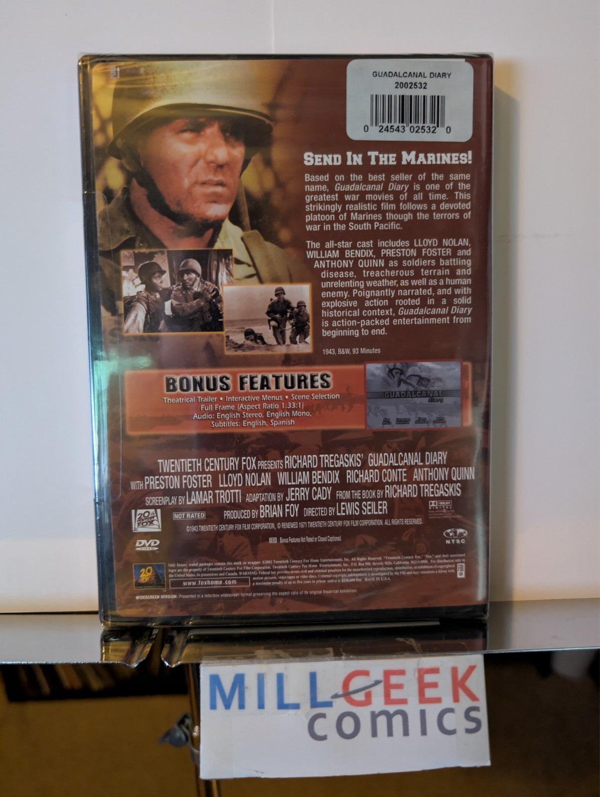 Guadalcanal Diary / Sink the Bismark, 2 Movie Set (DVD) Like New-JD