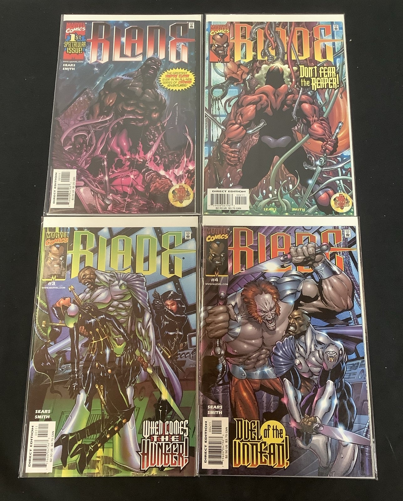 Blade Vampire Hunter (vol.2) #1-4 Comic Lot, Marvel, 1st App Saracen, 1999