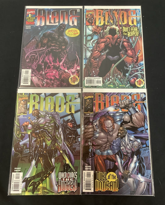 Blade Vampire Hunter (vol.2) #1-4 Comic Lot, Marvel, 1st App Saracen, 1999