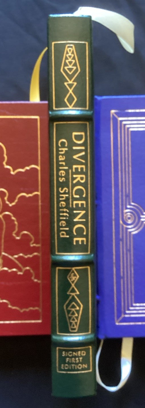 Easton Press "Divergence" FIRST EDITION & SIGNED 1991 Charles Sheffield JD