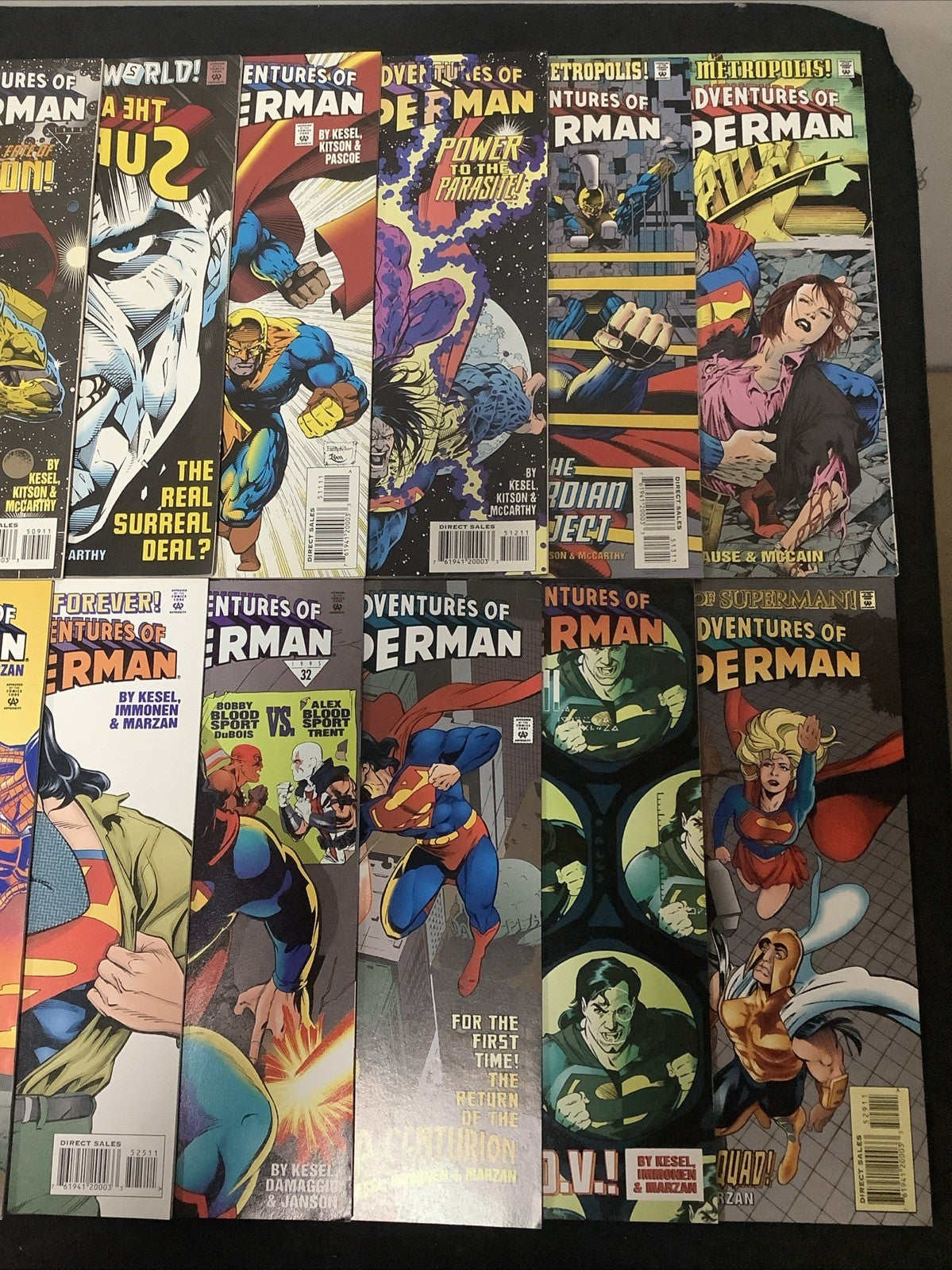 Adventures of Superman #474-529 Comic Lot, #500 Sealed, Reign Of The Supermen