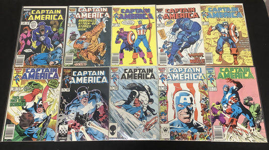 Captain America #315-324 Comic Lot, Marvel, 1st App John Walker(U.S. Agent) 1986