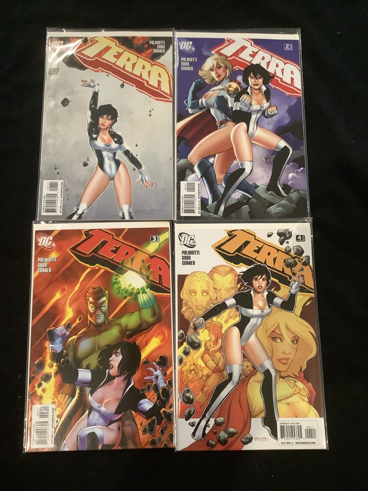 Terra #1-4 Complete Comic Set, DC Comics, Palmiotti, Gray, Conner, 2009