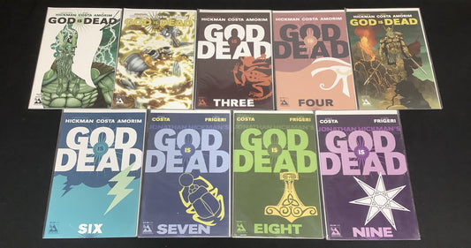 God is Dead #1-9 Comic Lot, Avatar Press, Johnathan Hickman, 2013