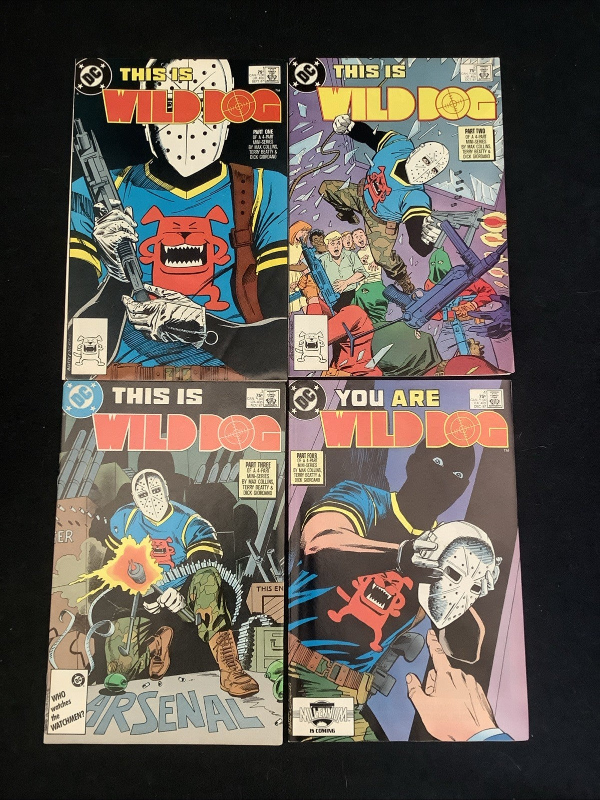 Wild Dog #1-4 Complete Comic Set, DC Comics, 1st App Wild Dog (Jack Wheeler)