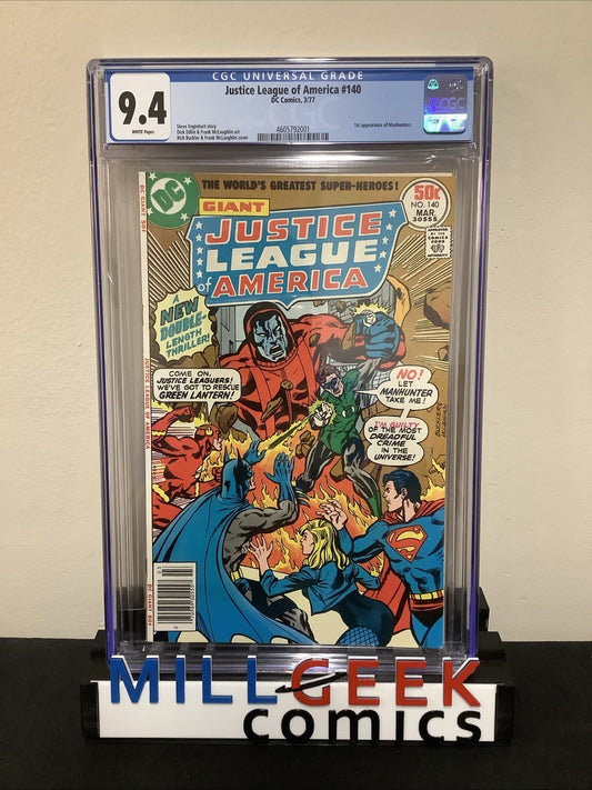 Justice League of America #140 (DC Comics March 1977) CGC Graded 9.4 (NM)