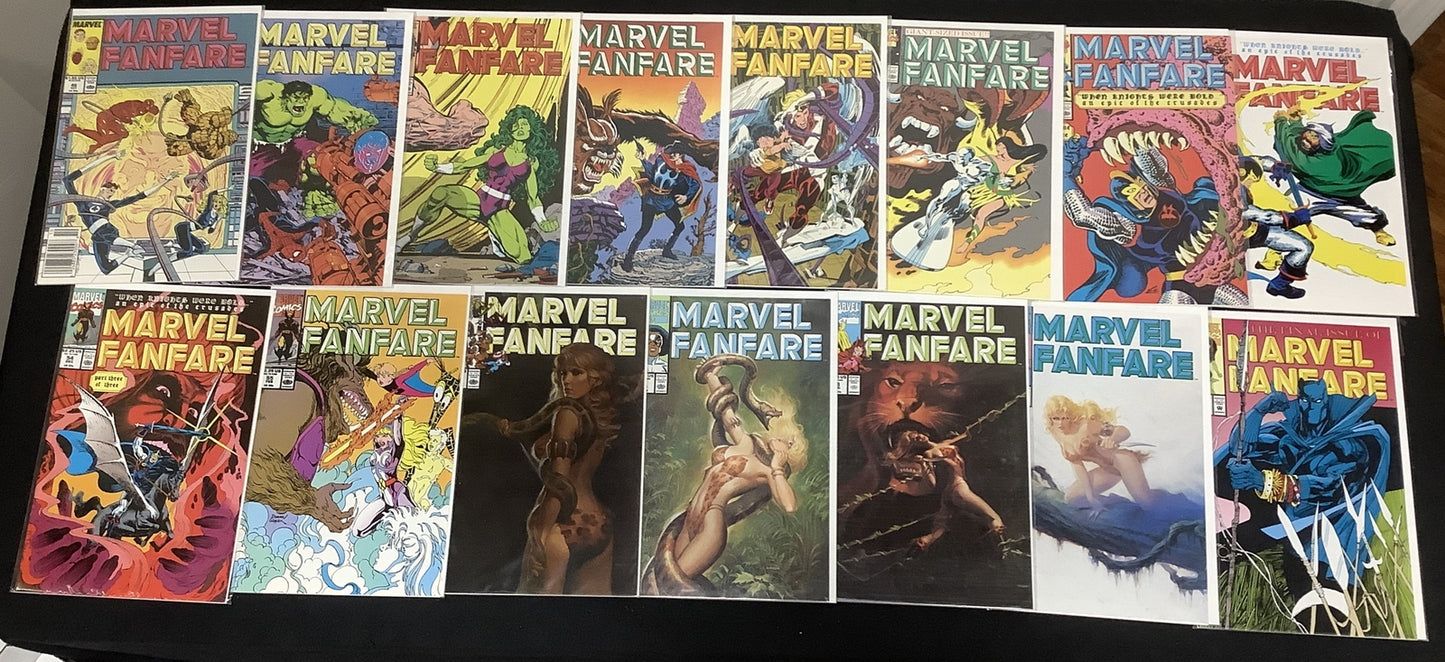 MARVEL FANFARE #1-60 Complete Comic Series, Marvel, 1st App Iron Maiden, Chiodo