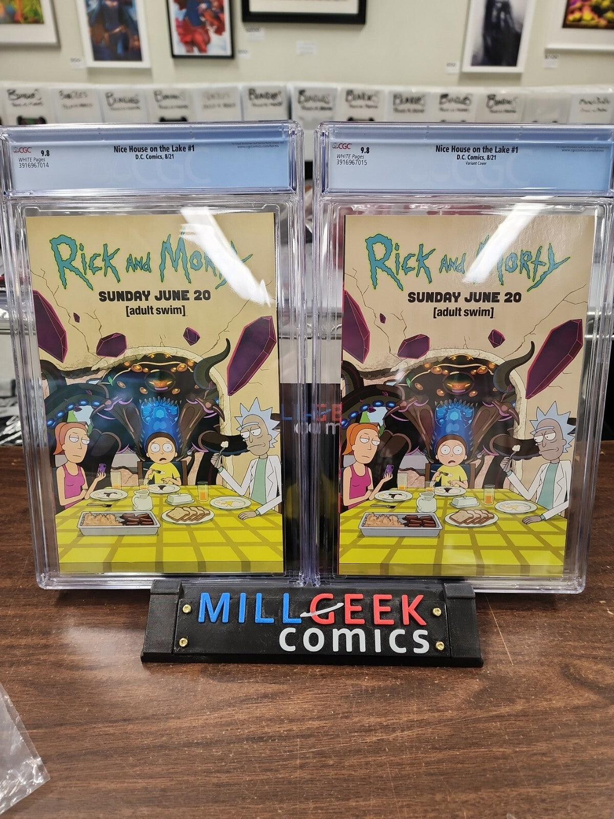 Nice House on the Lake #1 set - BOTH CGC 9.8! Cover A+B - James T 1st print DC
