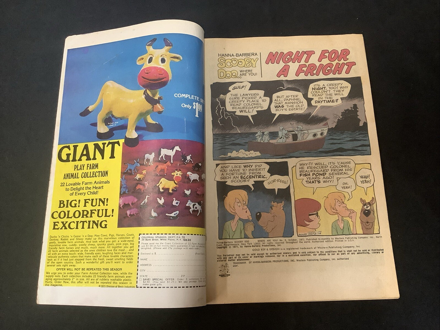 Hanna-Barbera Scooby Doo... Where Are You! #8 (Oct 1971) 3.0 (G/VG) See Photos