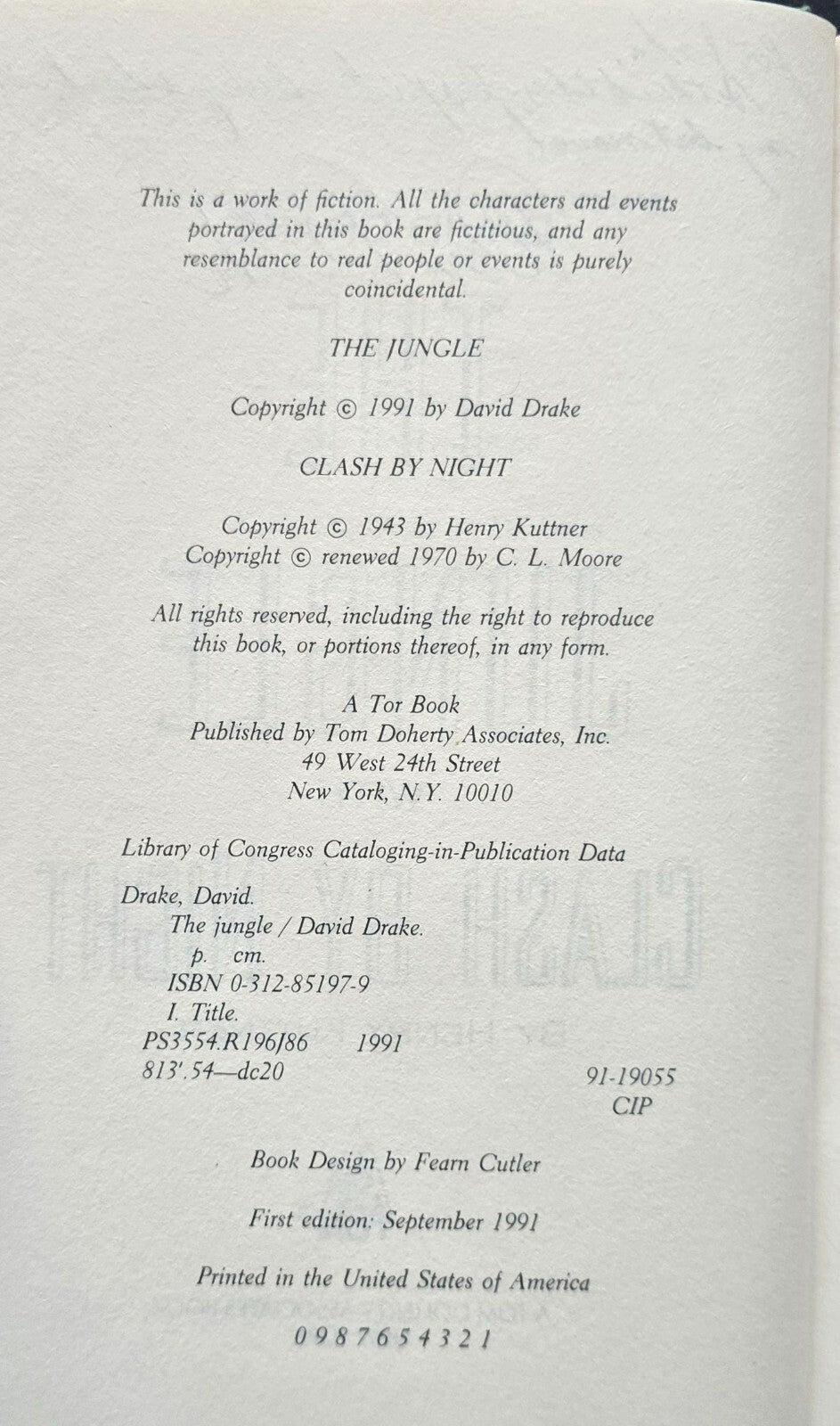 The Jungle by David Drake (SIGNED 1st Ed 1991) - JD