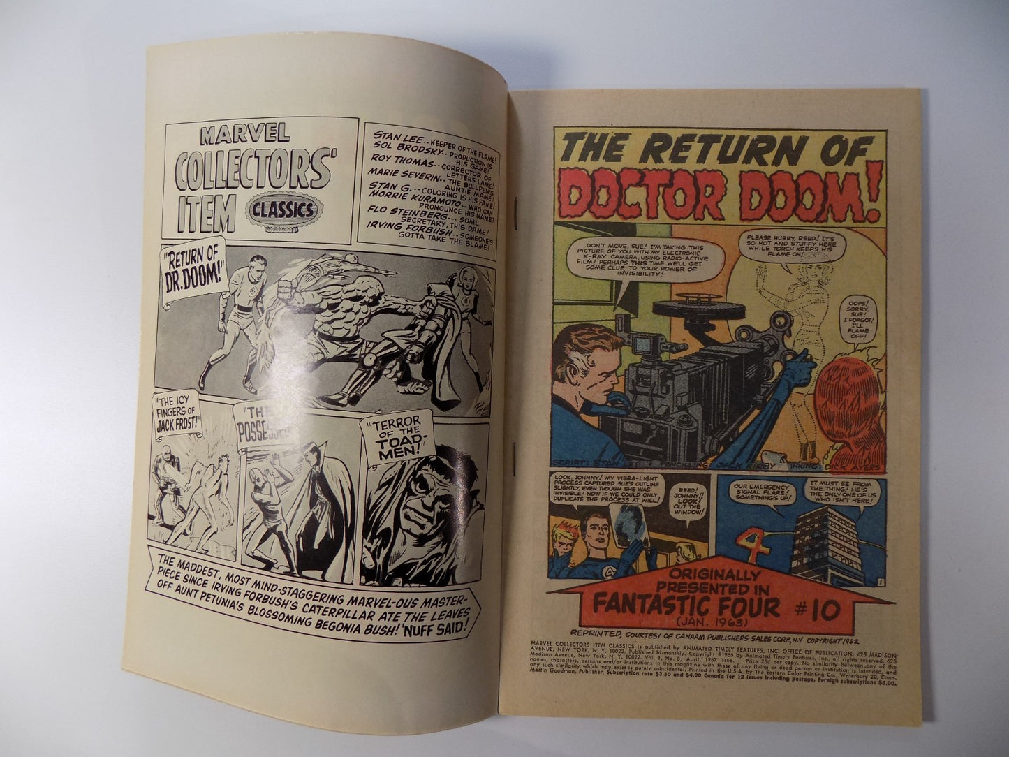 Marvel Collectors' Item Classics #8 Fine/Very Fine April 1967