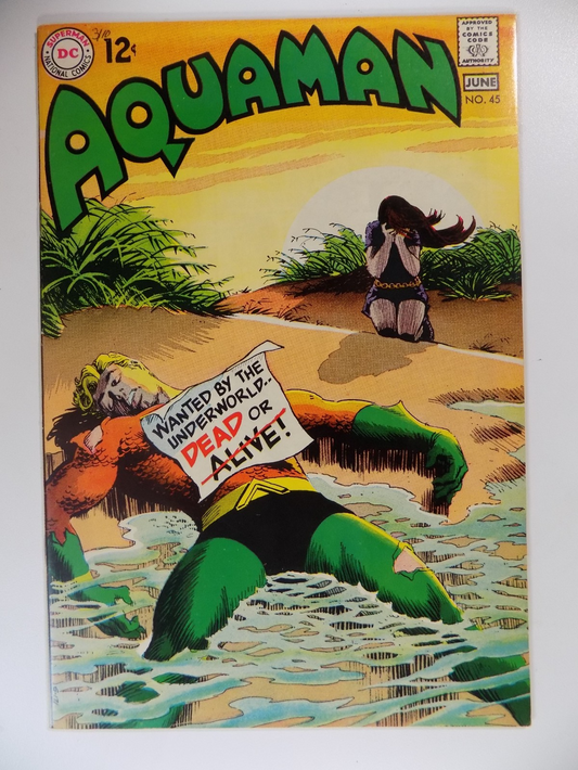 Aquaman #45 DC Comic June 1969 Very Fine+