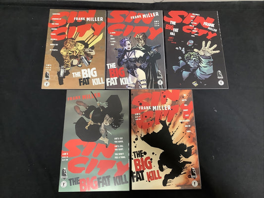 Sin City The Big Fat Kill # 1-5 COMPLETE SET - Frank Miller Dark Horse Run