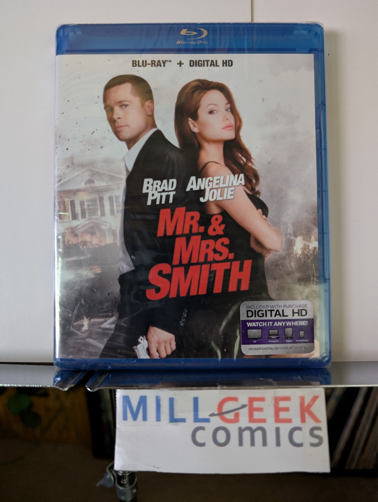 Mr. & Mrs. Smith, Brad Pitt (Blu-ray 2005) Brand New SEALED -JD