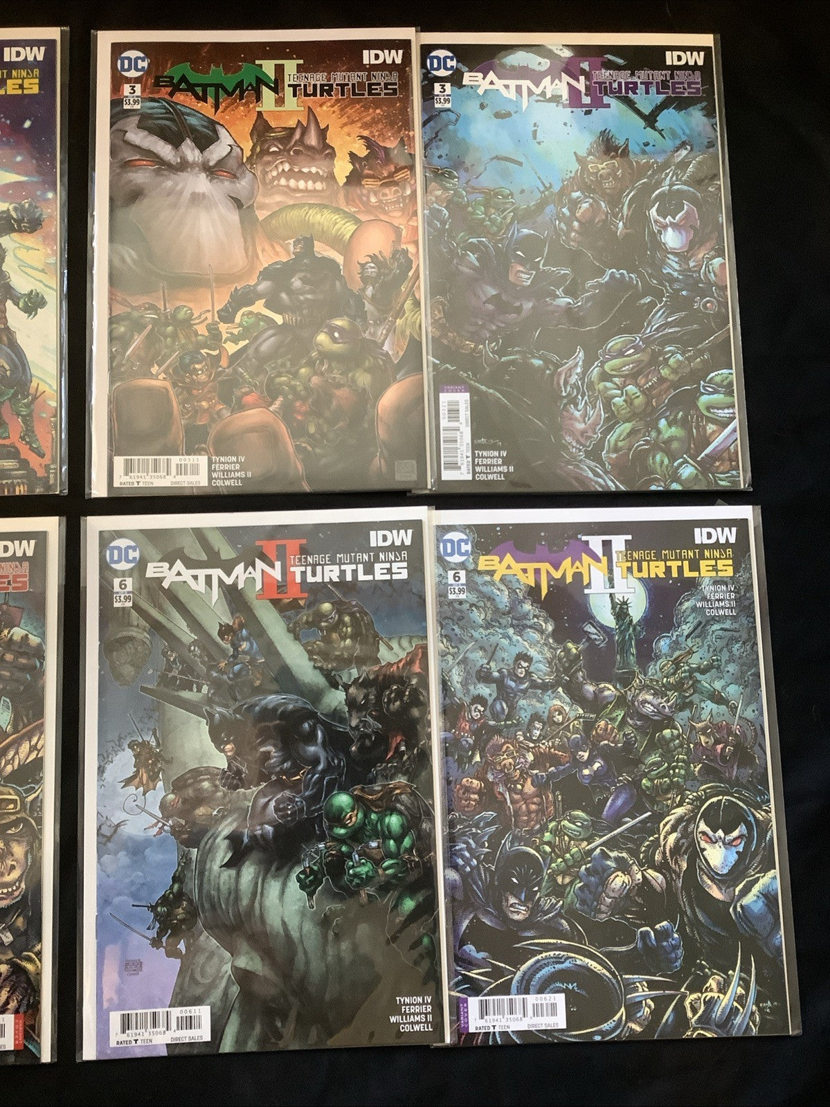 Batman/Teenage Mutant Ninja Turtles II #1-6 + Variants Complete Comic Series