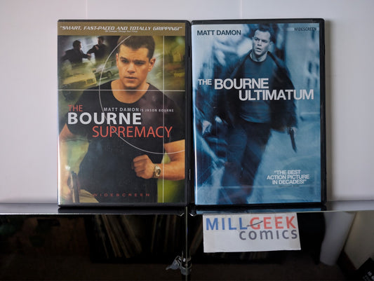 The Bourne Supremacy & The Bourne Ultimatum (DVD) Like New -JD