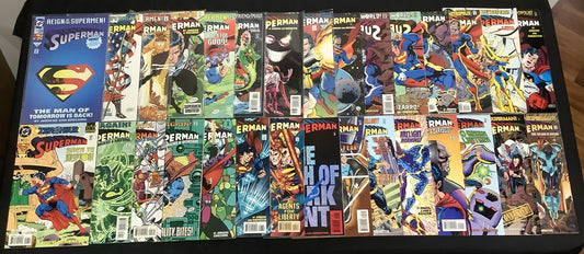 Superman #52-107 Comic Lot, DC Comics, Open Polybag, Death Of Superman/Doomsday