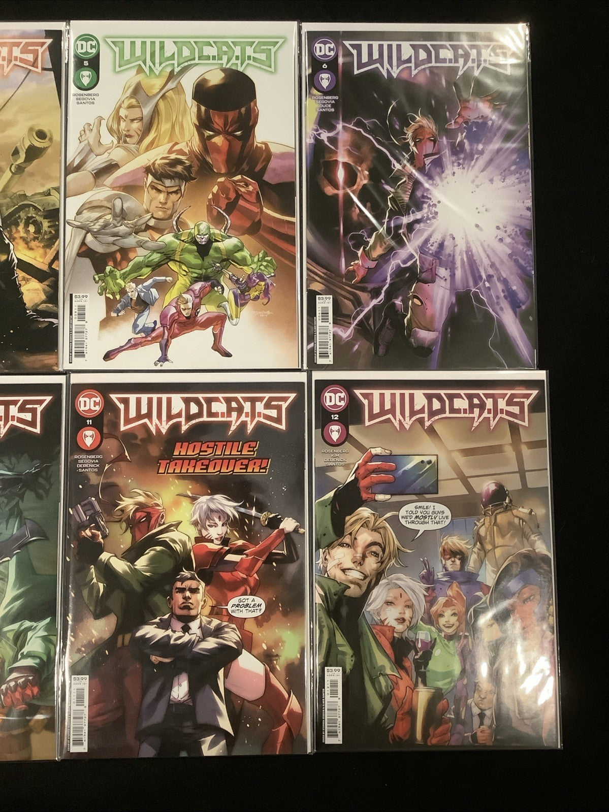 Wildc.A.T.S #1-12 Complete Comic Set, DC Comics, Rosenberg/Segovia, 2023