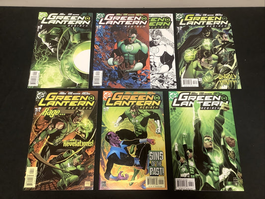 GREEN LANTERN REBIRTH COMPLETE SET #1-6 + #2 B&W DC Comics 2004 2005 Geoff Johns