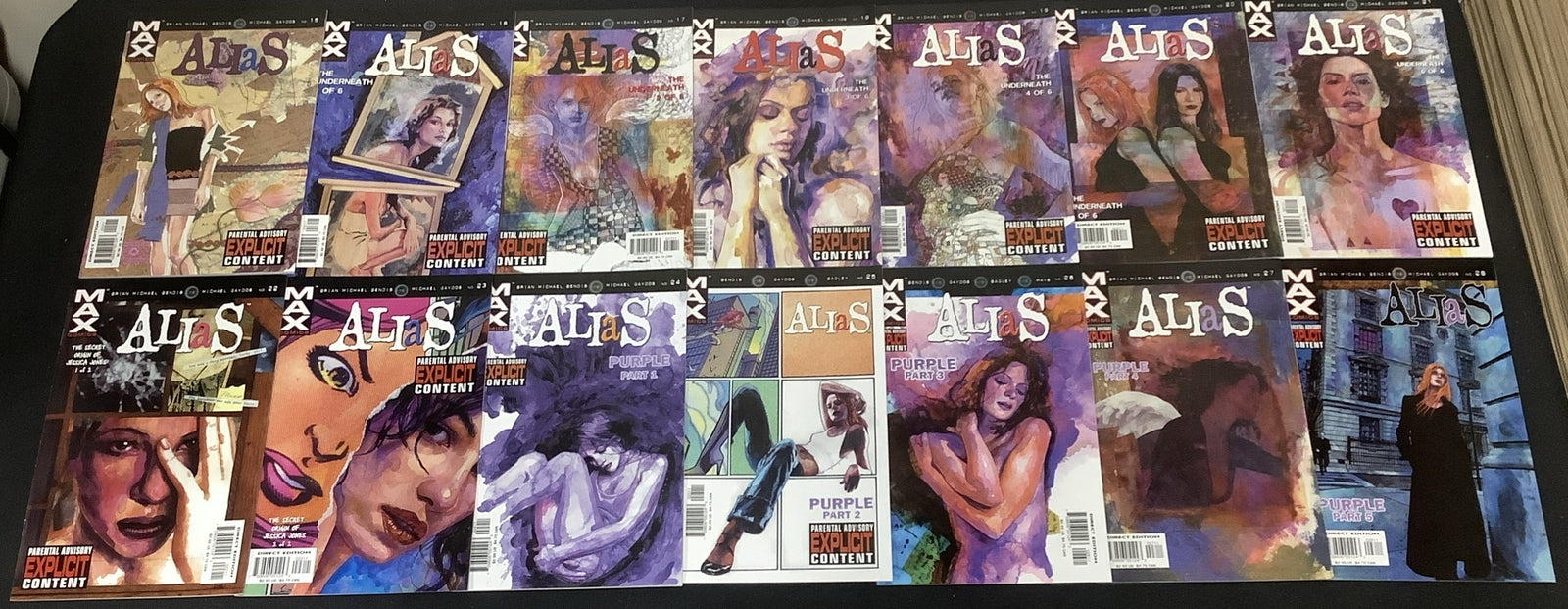 Alias #1-28 Complete Comic Set, Marvel/MAX, 1st App Jessica Jones, Purple Man