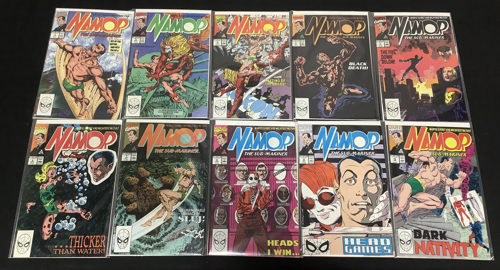 NAMOR THE SUB-MARINER #1-21 Comic Lot, Marvel 1990, John Byrne, 6th Solo Series