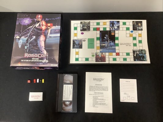 Robocop VCR Board Game, 1987 Spinnaker, COMPLETE, Used