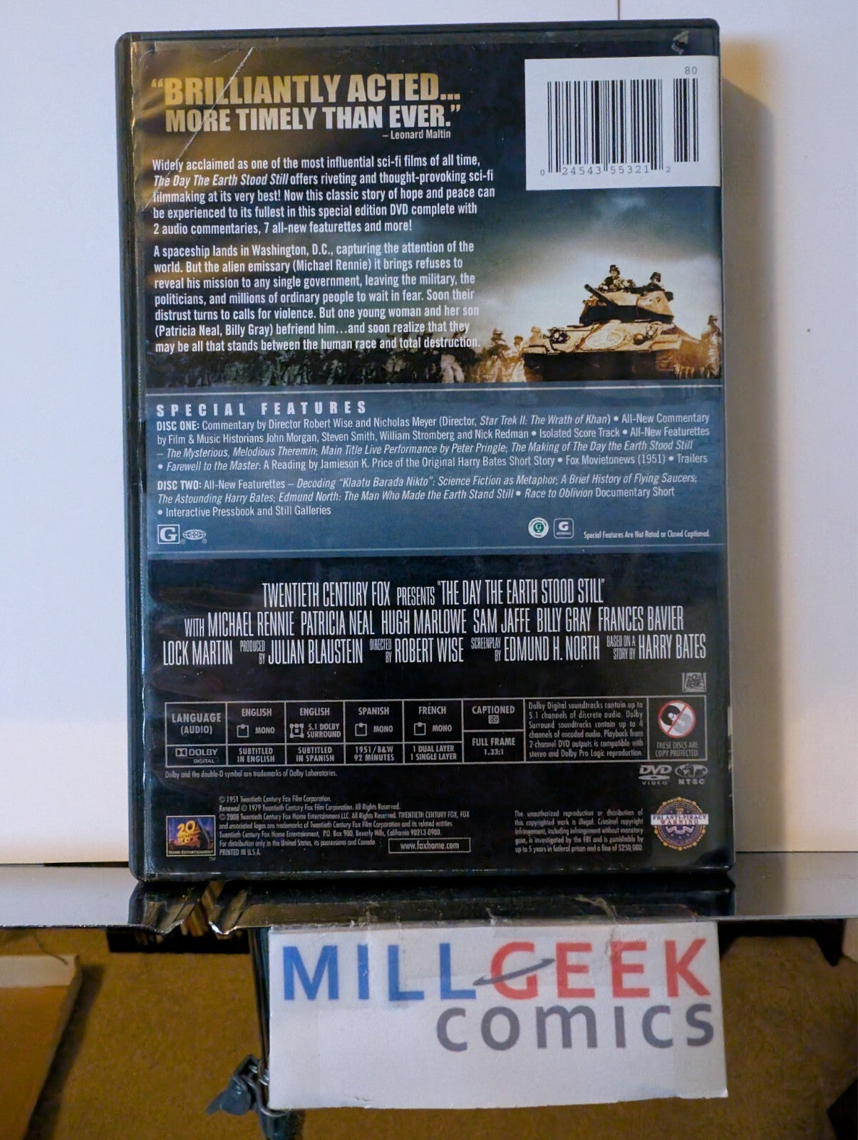The Day the Earth Stood Still (DVD) Like New -JD