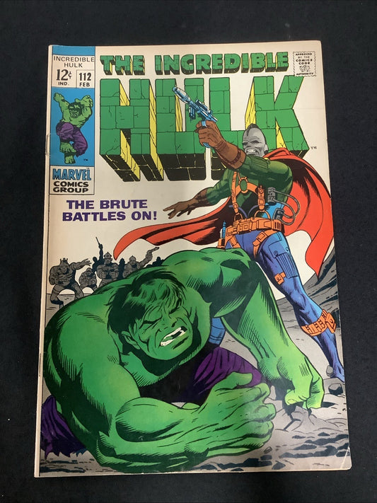 The Incredible Hulk #112 (Marvel Comics Feb 1969) F+ (6.5) Stan Lee/Herb Trimpe