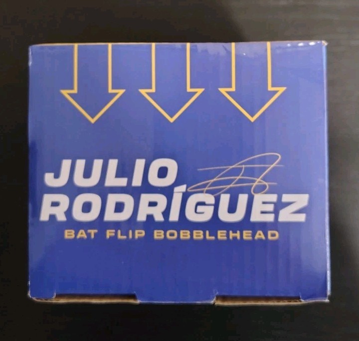 2025 Julio Rodriguez Seattle Mariners Bat-Flip Bobblehead SGA 3/31/2025 NEW