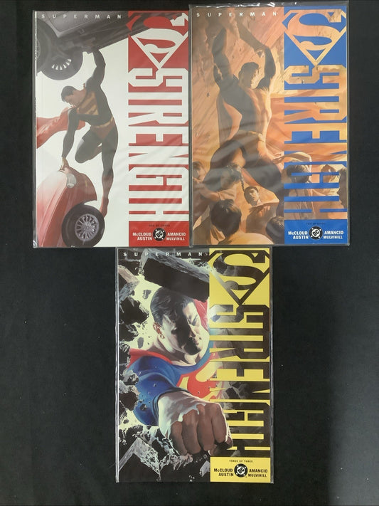 Superman: Strength #1-3 Complete Comic Set, DC Comics, Scott McCloud, 2005