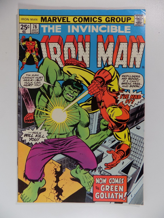 Iron Man #76 Marvel Comic July 1975 Very Fine-
