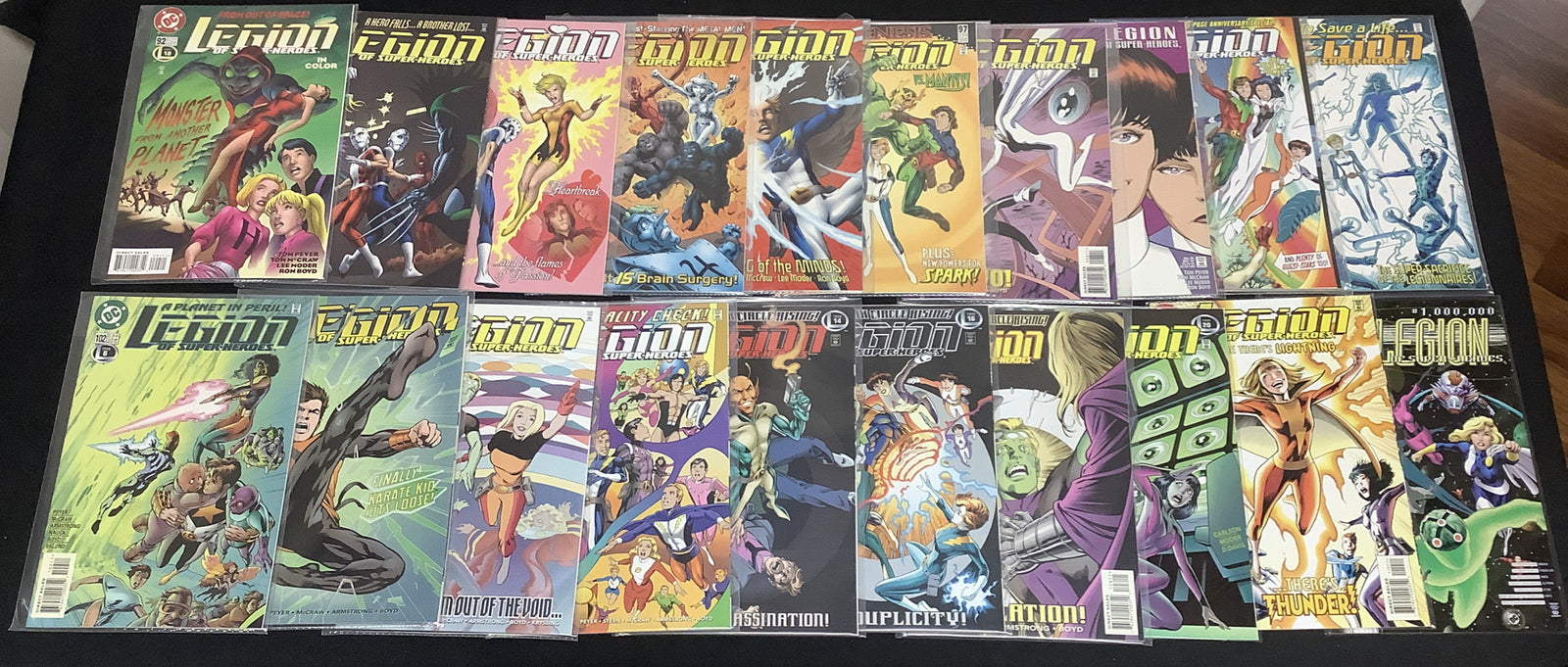 Legion Of Super-Heroes #54-110 + #0 + #1 Million Comic Lot, DC, 1st App Kinetix