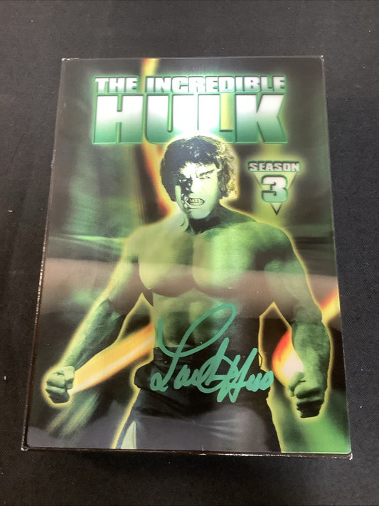 The Incredible Hulk, The Complete Season 3 (DVD, 5-Disc Set) LOU FERRIGNO SIGNED