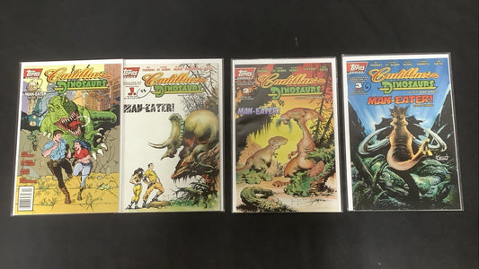 Cadillacs and Dinosaurs: Man-Eater Complete Set, #4-6 + Newsstand #4, Topps